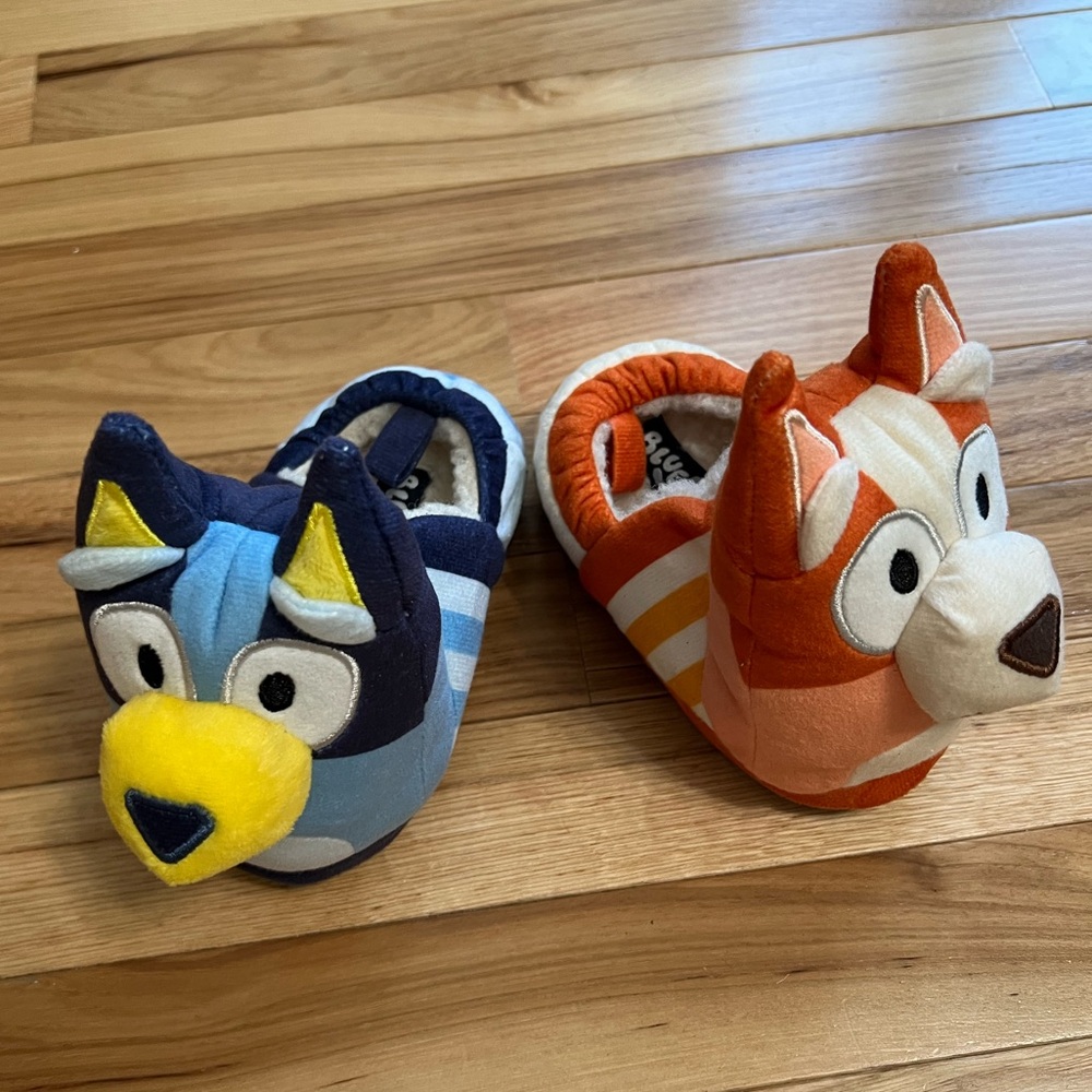 Bluey Slippers - featuring Bluey and Bingo